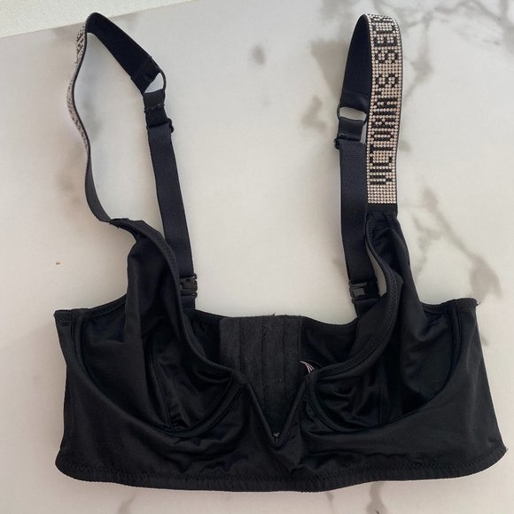 Black VS No Lining Sparkle Bra - Picture 1 of 5